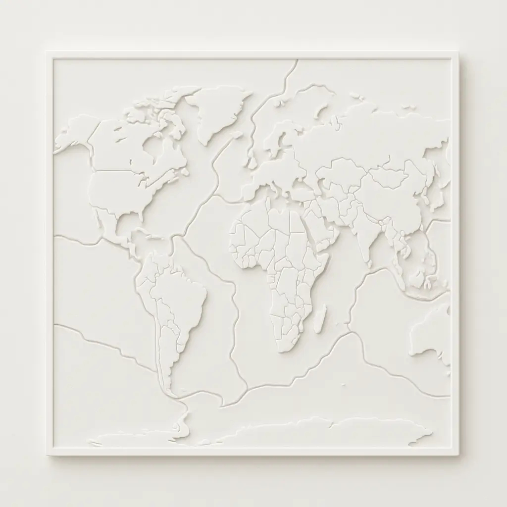 Ridged Paintable Map