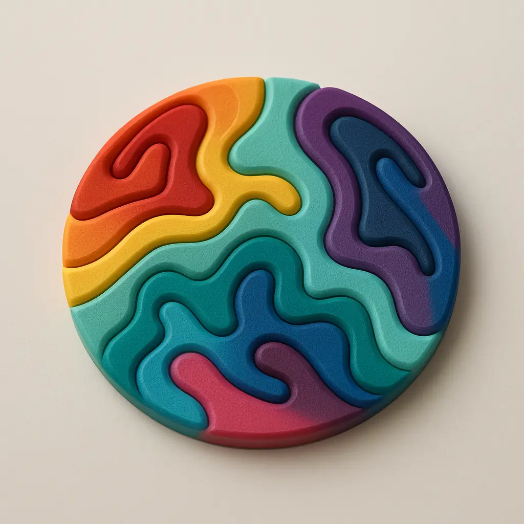 A Colorful Coaster